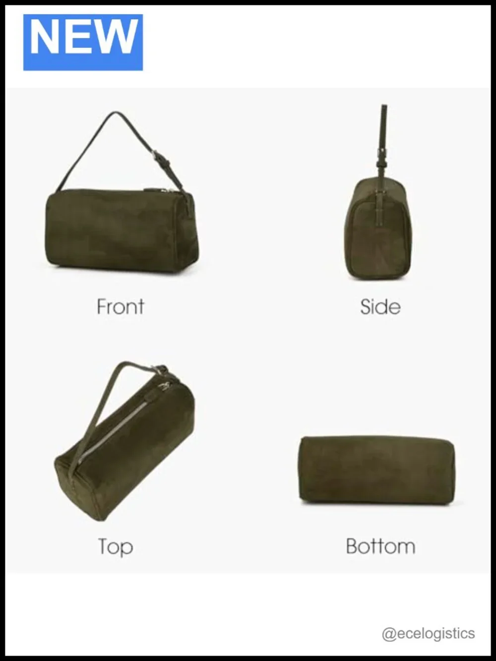 Suede Leather Crossbody Hobo Bag Adjustable Strap